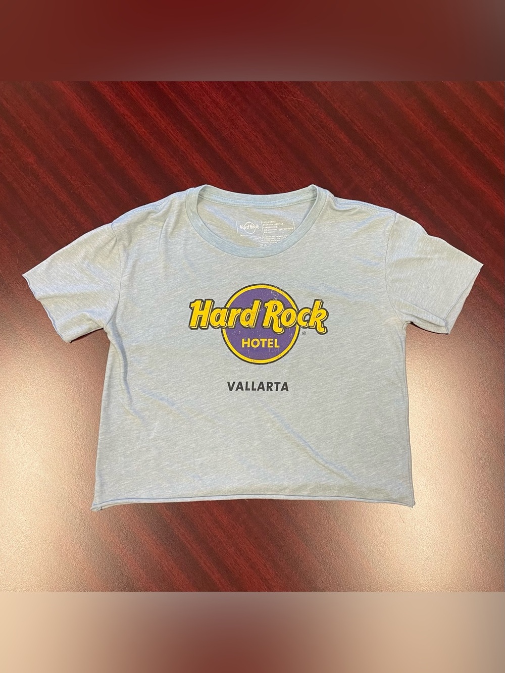 Hard Rock Hotel Vallarta Cropped T-Shirt Mexico Souvenir, Size XS